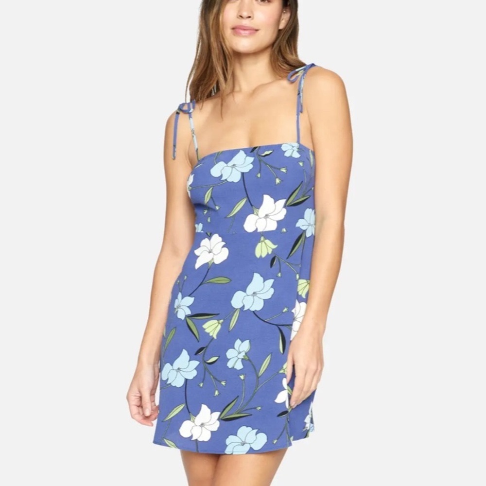 Hurley Poppy Blue Floral Mini Dress